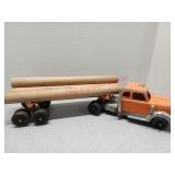 Hubley log hauler toy truck
