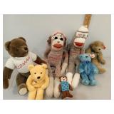 ty stuffed animals, sock monkeys, Kobe Bryant