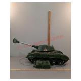 Vintage Deluxe plastic remote control army tank