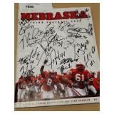 authentic autographed Nebraska magazine