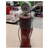 Rustic look Fire Chief metal gas pump deco