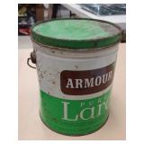 metal Armour lard can