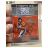 Trevor Siemian autographed Broncos trading card