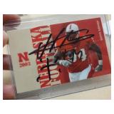 Patrick Kabongo autographed NE Husker card