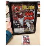 Stewart Bradley autographed magazine & card