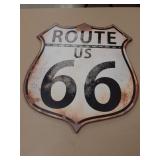 Route 66 metal sign