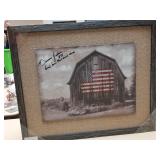 Damien Jackson autographed rustic barn pic