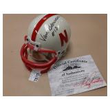 Van Brownson autographed mini helmet
