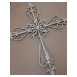 Metal cross deco