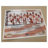 USA basketball team paper poster