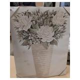 floral canvas painting