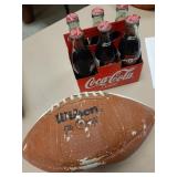 Coca-Cola bottles & Wilson football