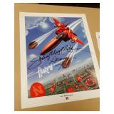 Johnny Rogers autographed poster