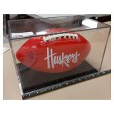 Chad Kelsay autographed football Nebraska Huskers