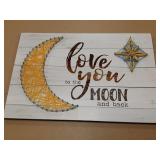 Love you to the Moon string art deco