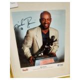 Mike Rozier autographed poster - framed