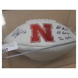 Dahrran Diedrick autographed football