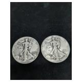 *Liberty head 1942 & 1945 Half dollars