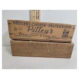 Nebraska cheese boxes, Philleys and Fairmont