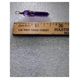 * Wire wrapped Amethyst point pendant
