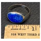 * Sterling Silver & Lapis ring 2.66 grams size 7