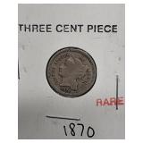 *1870 three cent piece