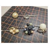 Earrings hairpins, vintage