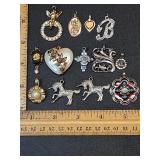 * Vintage pendants some gold filled some sterling