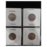 *1899,1900,1911 & 1912 nickels
