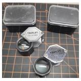 2 qty 10-20.5x jewelry loupes magnifiers