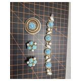 Mid-century jewelry set, vintage