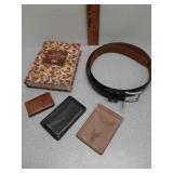 Money clip, devotional and belt