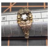 Black hills gold style,14kt marked ring 6.5