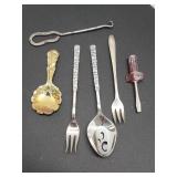 * GH Rogers,  Lace & button hook& other