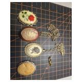 Cameo jewelery, vintage