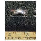 * Sterling silver pointed chevron band size 7