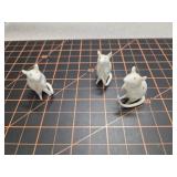 Glass Three blind mice antique figures