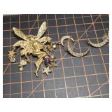 Kirks Folly Fairy Broach and Crescent moon