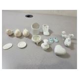 White porcelain items, vintage