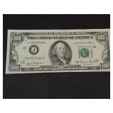 * 1981 consecutive serial #  $100 bill US currency