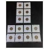 * 14 US Buffalo nickels
