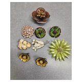 Floral enameled jewelery