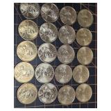 20, 2000 P Sacagawea dollar coins