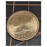 2000 P Sacagawea dollar, die break? Wounded eagle?