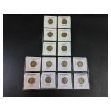 * 14 Old Jefferson nickels