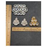 * Antique brooch & shoe/fur clips