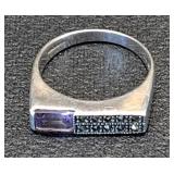 * Sterling silver amethyst ring size 7