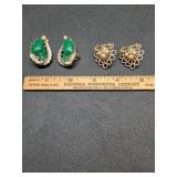 * Vintage Coro clip-on & screw back earrings
