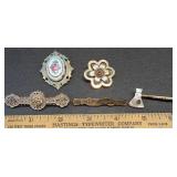 * Antique Victorian brooches