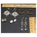 * 5 pairs nice vintage pierced earrings